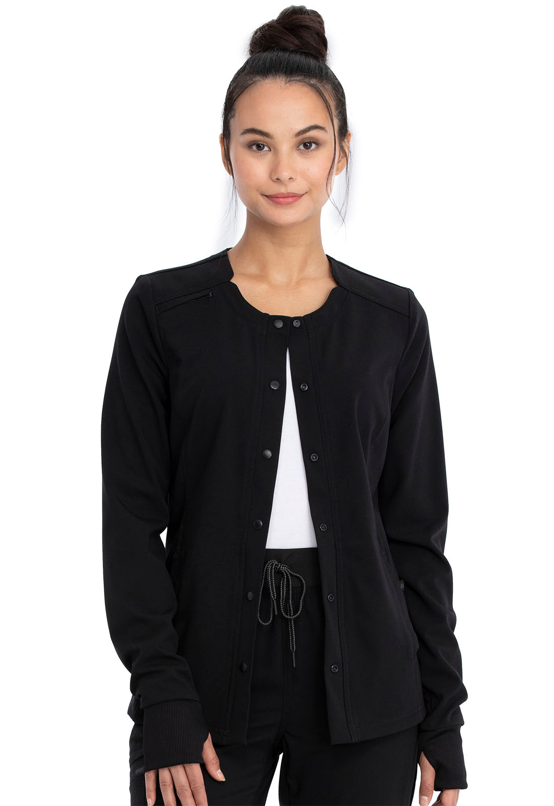 Clearance Cherokee Euphoria Snap Front Scrub Jacket