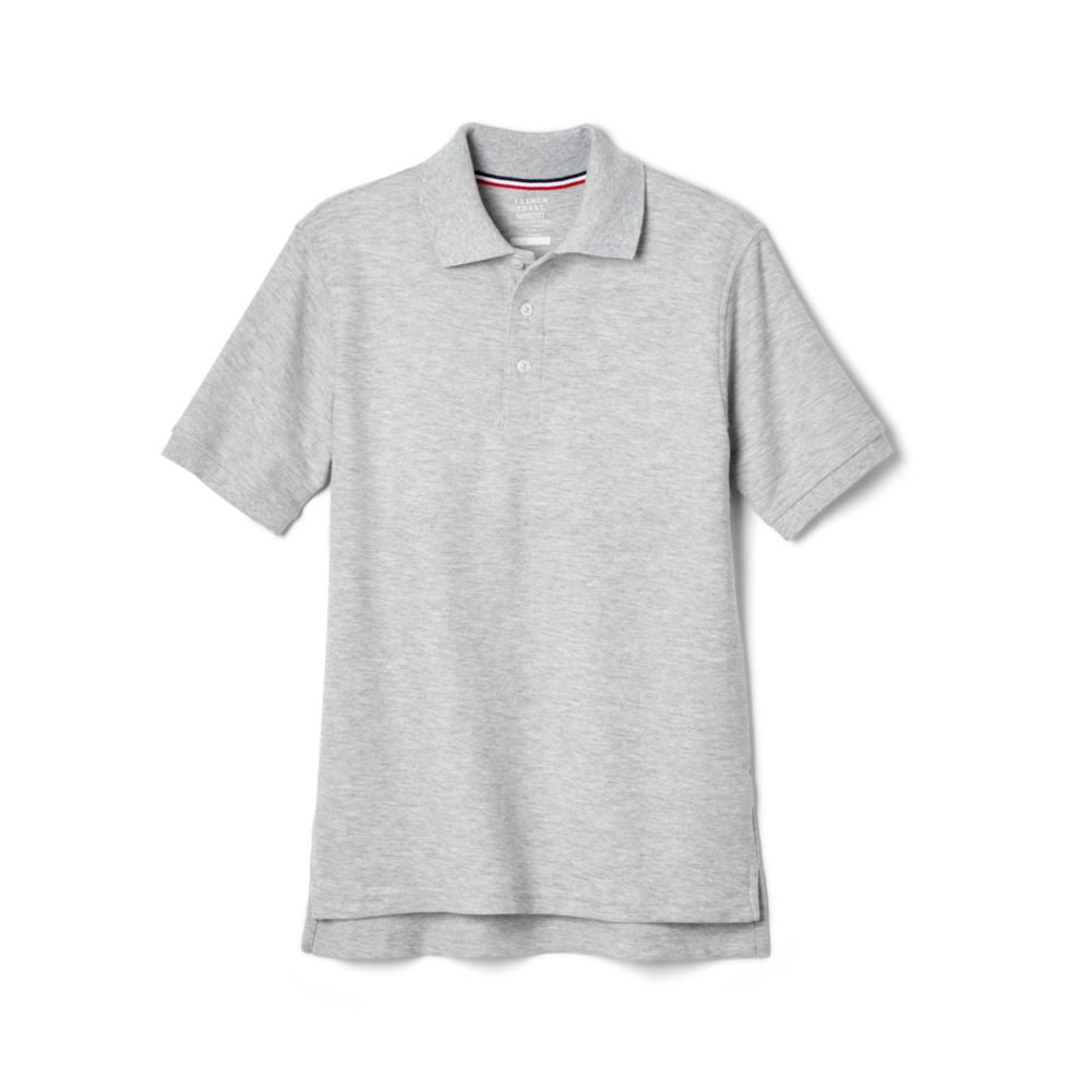 French Toast Boys Husky Short Sleeve Pique Polo with Lenox Academy Logo
