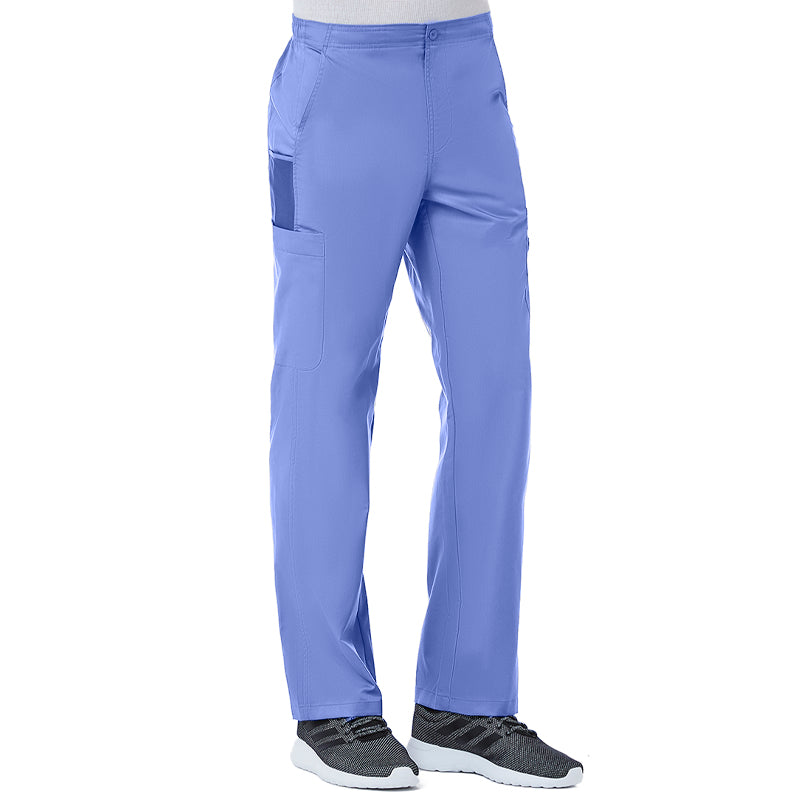 Maevn EON Mens Half Elastic Fly Front 8-Pocket Cargo Scrub Pants
