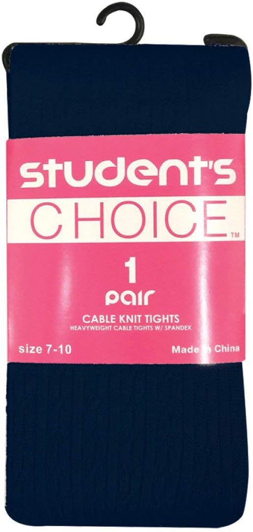 Student's Choice Girls Cable Knit Tights - 1 Pair