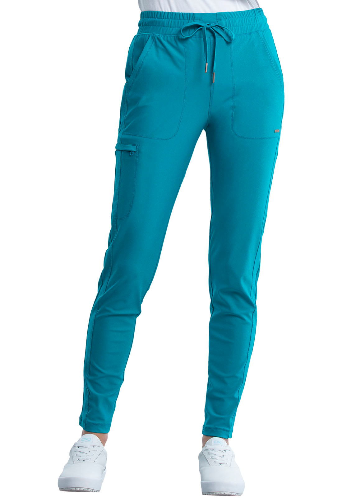 Cherokee Form Tall Mid Rise Tapered Leg Drawstring Scrub Pants