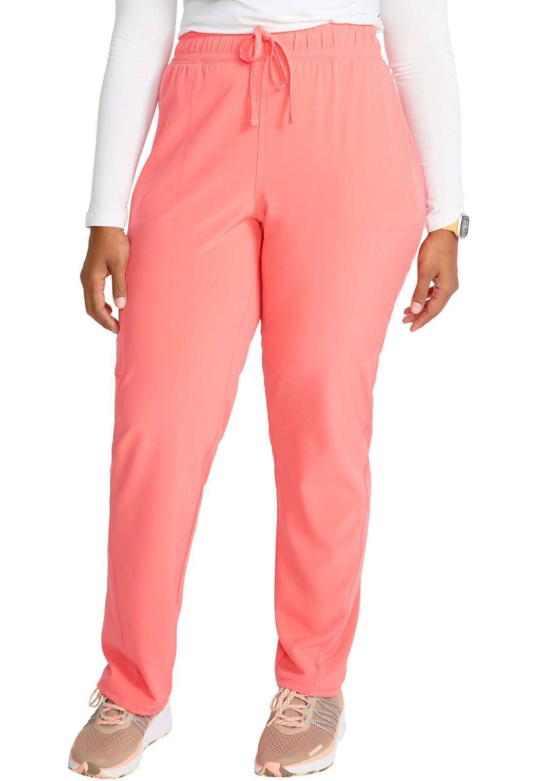 Cherokee Allura Mid Rise Tapered Leg Drawstring Scrub Pants