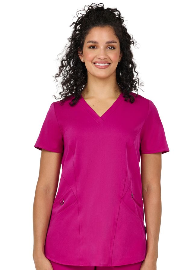 Ava Therese Back Knit Scrub Top