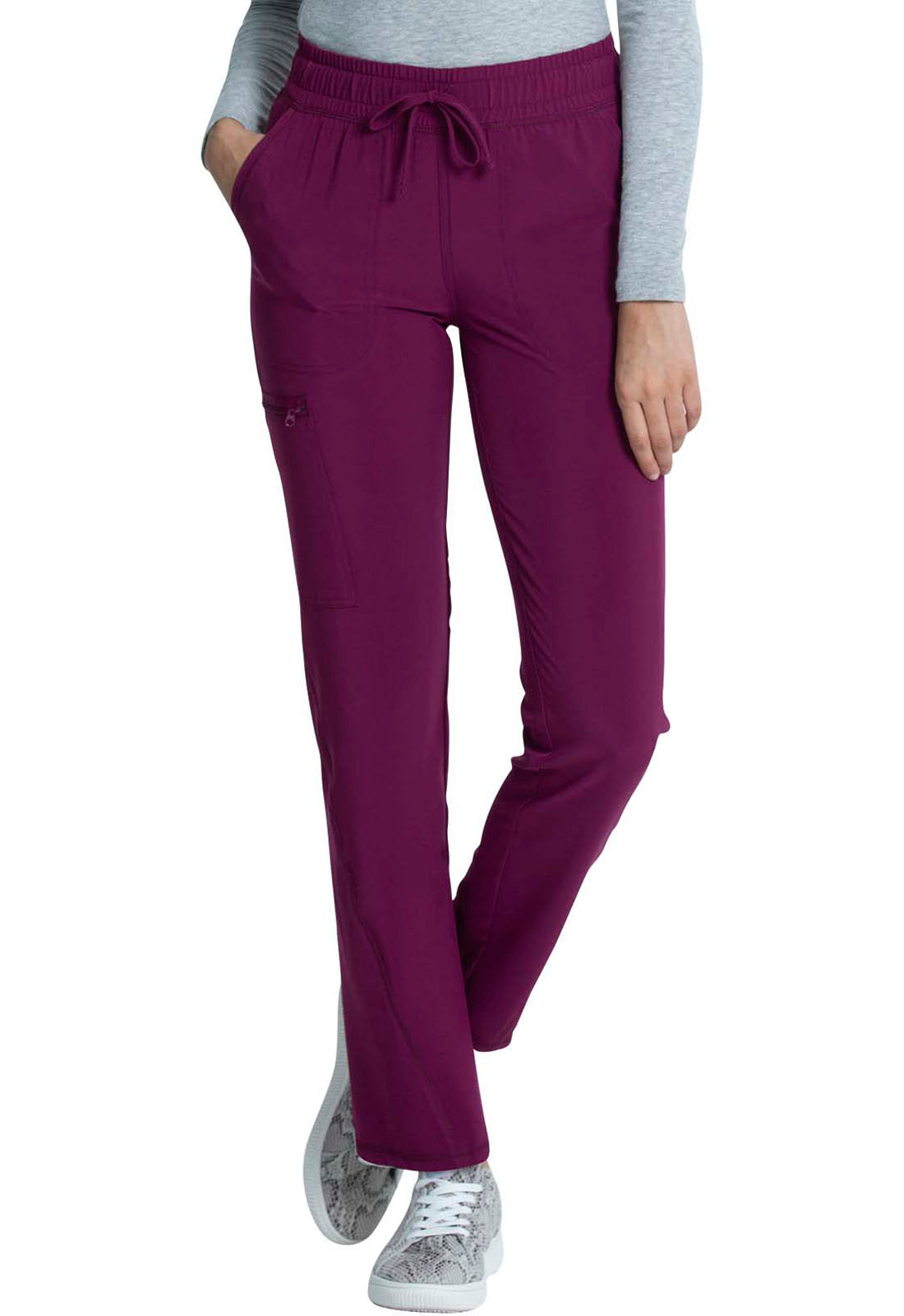 Cherokee Allura Mid Rise Tapered Leg Drawstring Scrub Pants