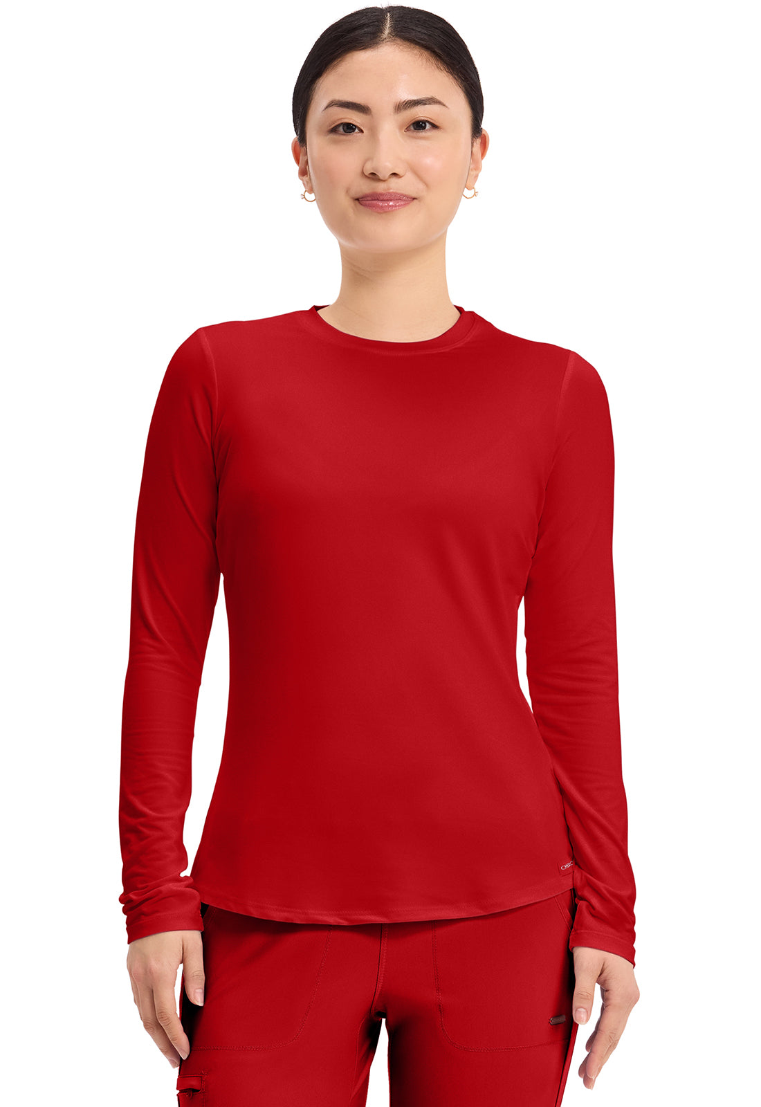 Cherokee Basics Long Sleeve Underscrub Knit Tee Shirt