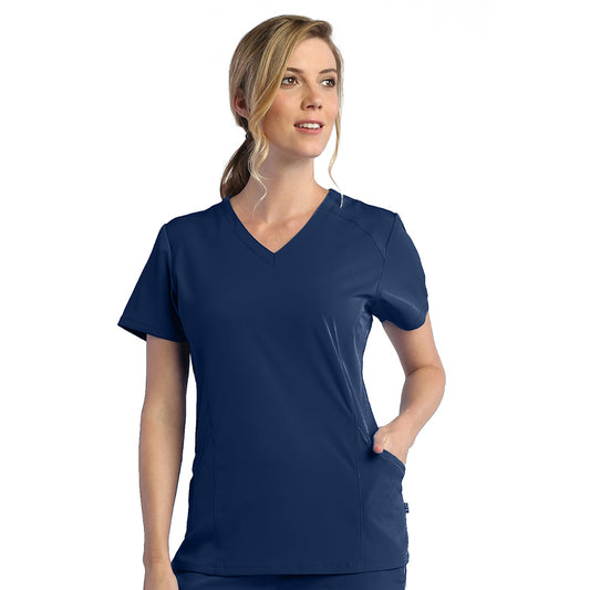 Clearance Maevn Pure Soft Modern V-Neck Scrub Top