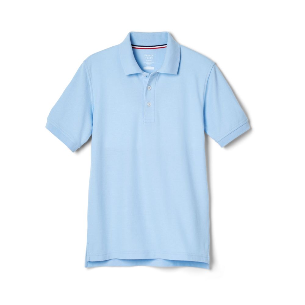 French Toast Boys Short Sleeve Pique Polo with Science and Medicine Logo