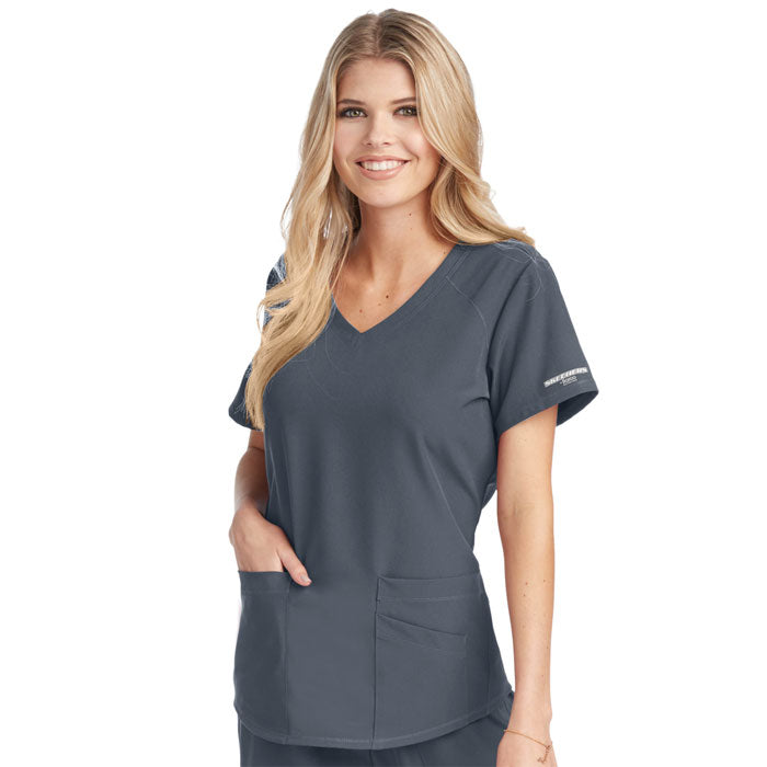 Haut de gommage col en V Skechers Vitality Breeze