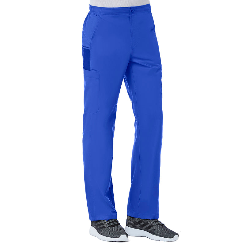 Maevn EON Mens Half Elastic Fly Front 8-Pocket Cargo Scrub Pants