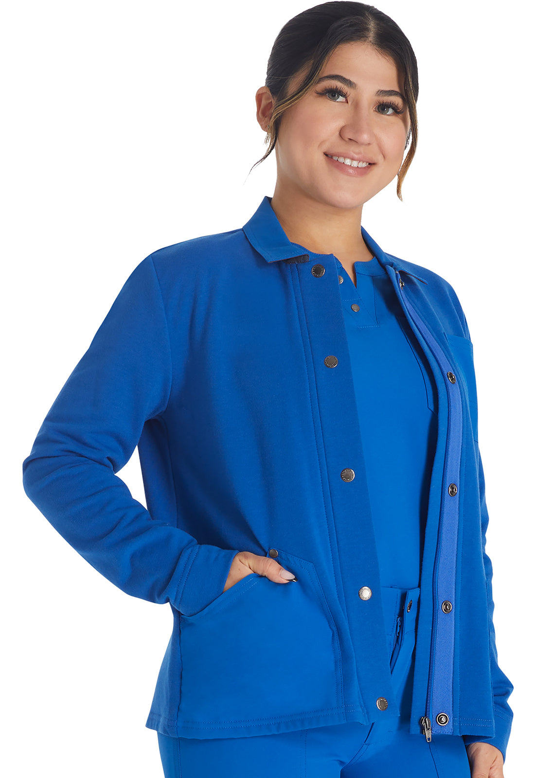 Dickies EDS NXT Zip Front Fleece Scrub Jacket