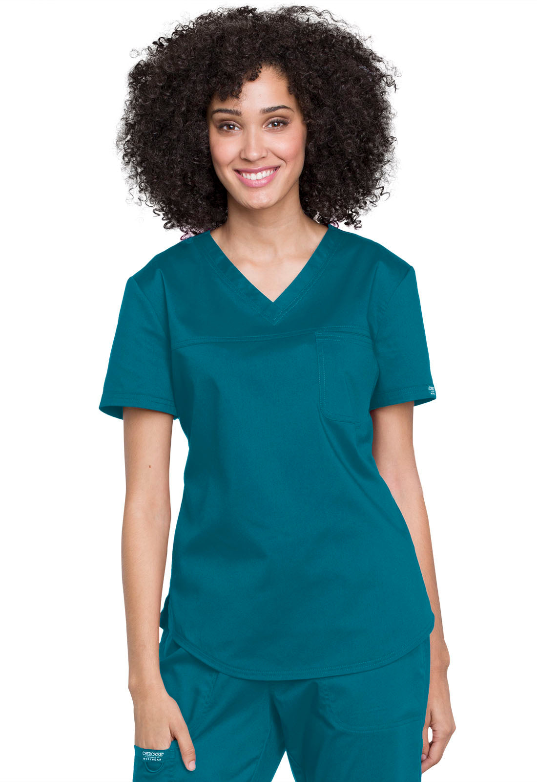 Cherokee Workwear Revolution Tuckable V-Neck O.R. Scrub Top