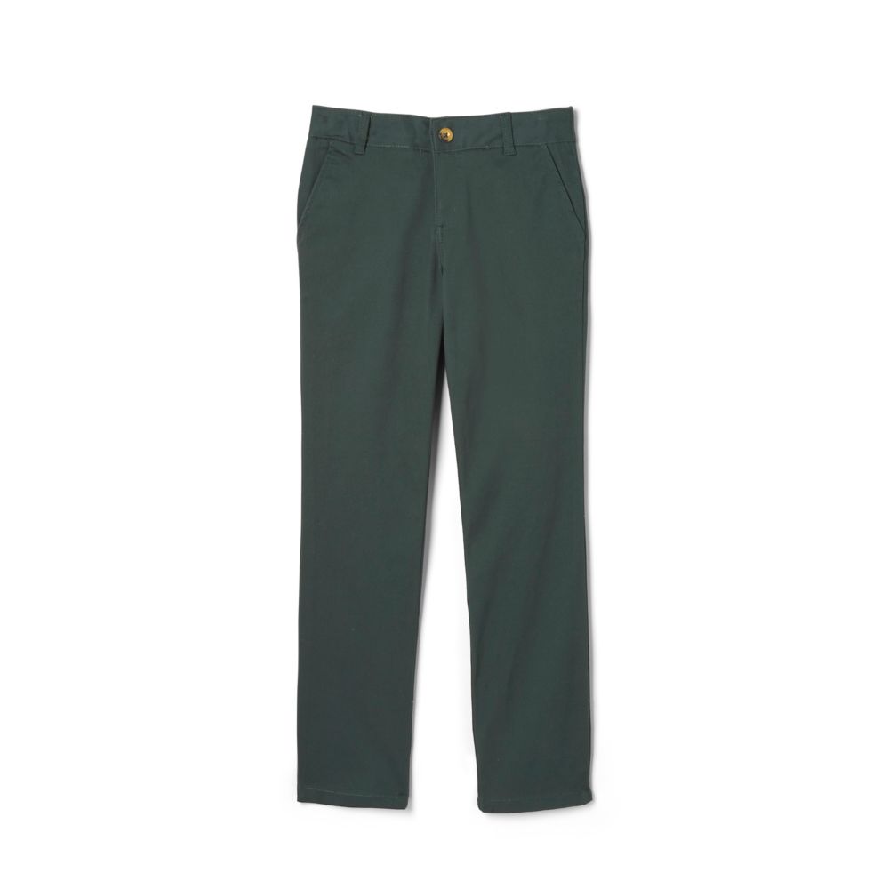 French Toast Pantalones pitillo de sarga elástica con cintura ajustable para niñas