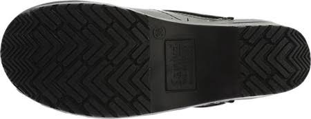 Sanita Black PU Coated Leather Shoes