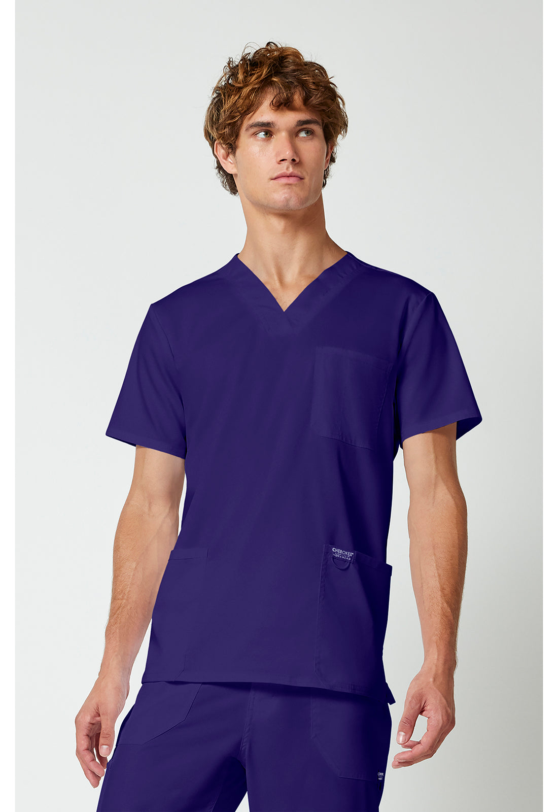 Haut d'hôpital à col en V pour homme Cherokee Workwear Revolution