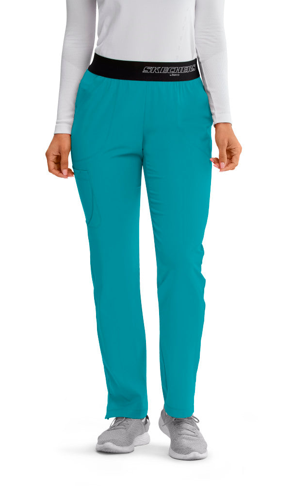 Skechers Vitality Elastic Logo Waistband Scrub Pants