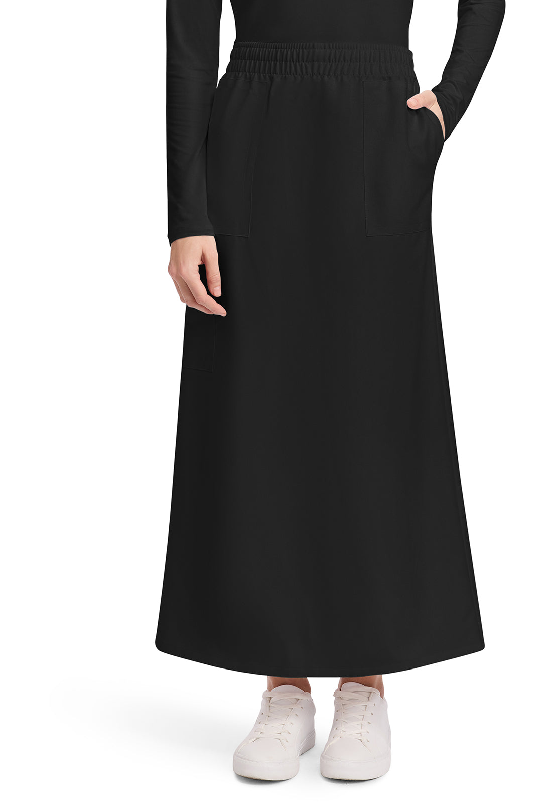Falda médica Cherokee Workwear Originals Ultra con cintura elástica y 3 bolsillos