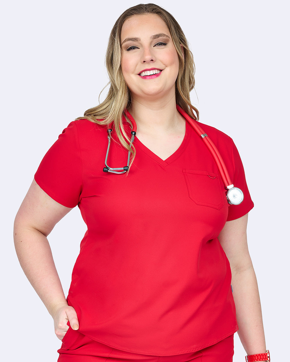 Zavate Studio Elevate 1-Pocket Tuck In Scrub Top