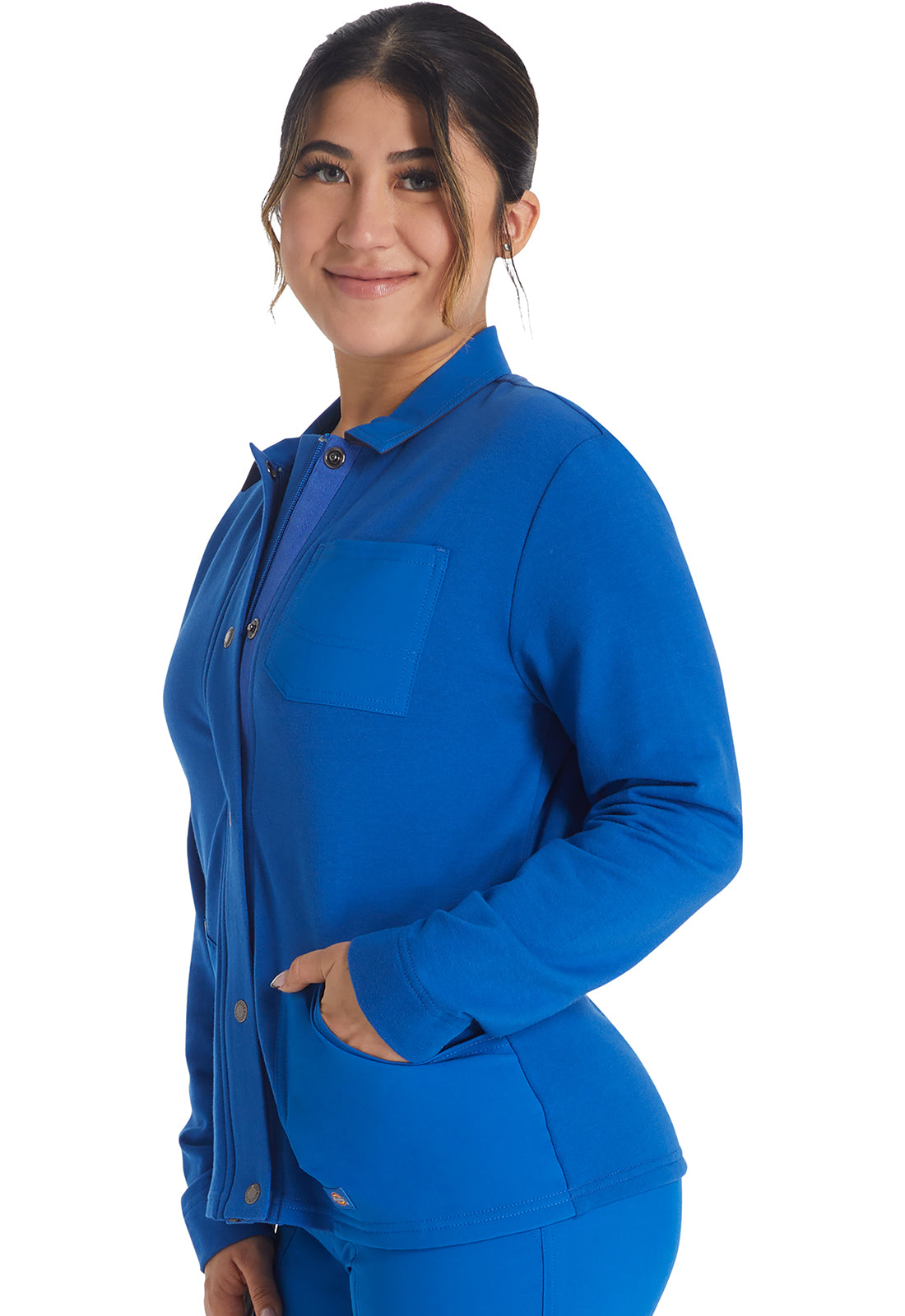 Dickies EDS NXT Zip Front Fleece Scrub Jacket