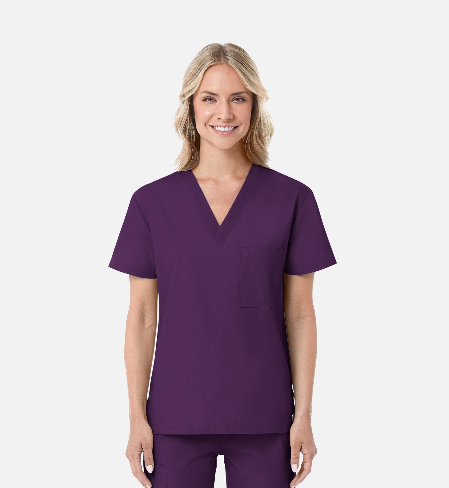 Maevn Red Panda Unisex 1-Pocket V-Neck Tuck In Scrub Top