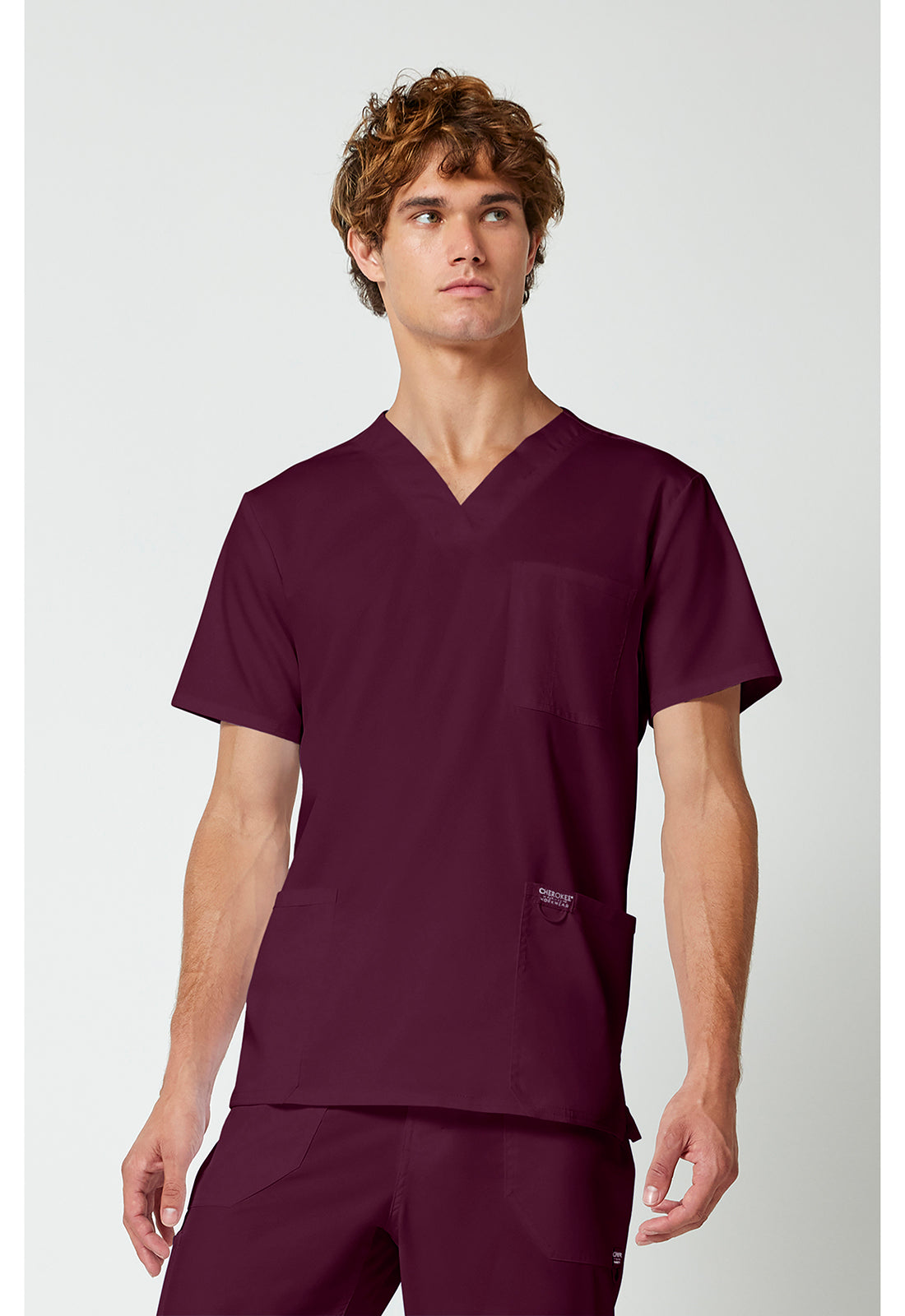 Cherokee Workwear Revolution Mens V-Neck Scrub Top