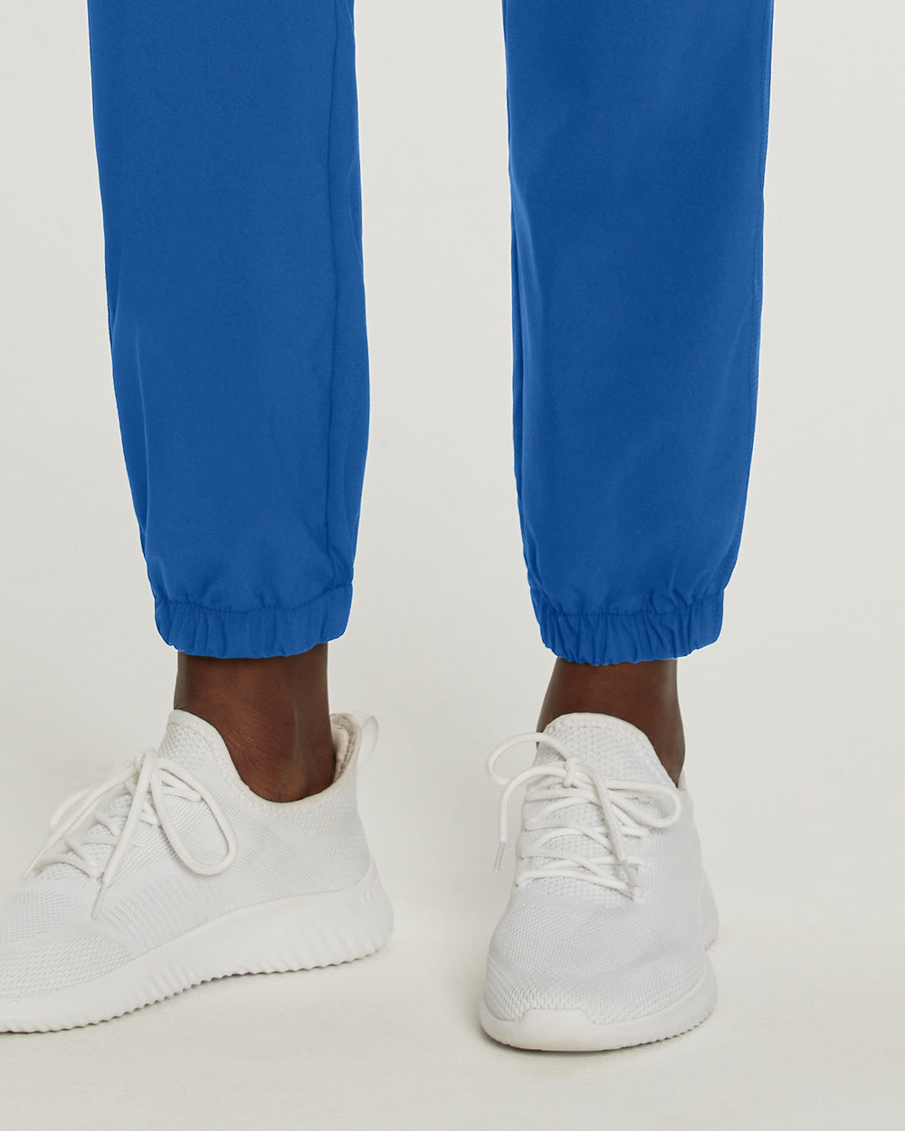 White Cross Fit Jogger Scrub Pants