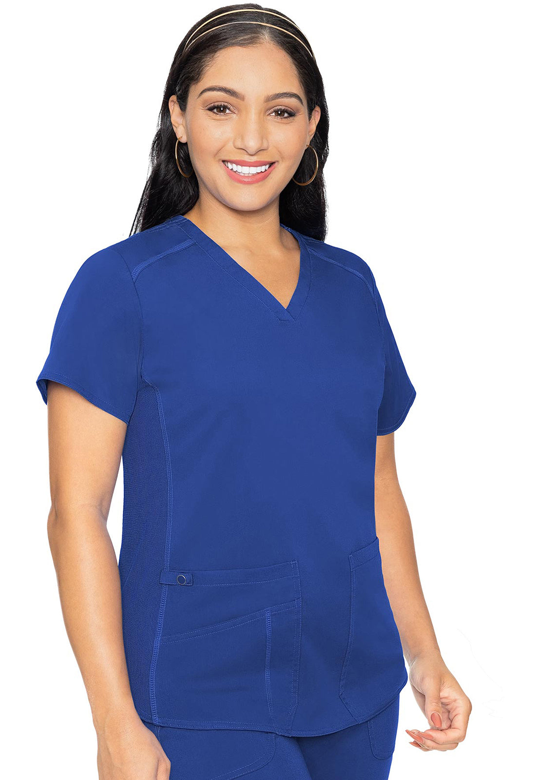 Med Couture Touch V-Neck Shirttail Scrub Top