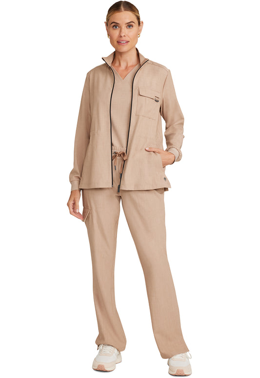 Healing Hands Quest Zip Front Utility Scrub Jacket