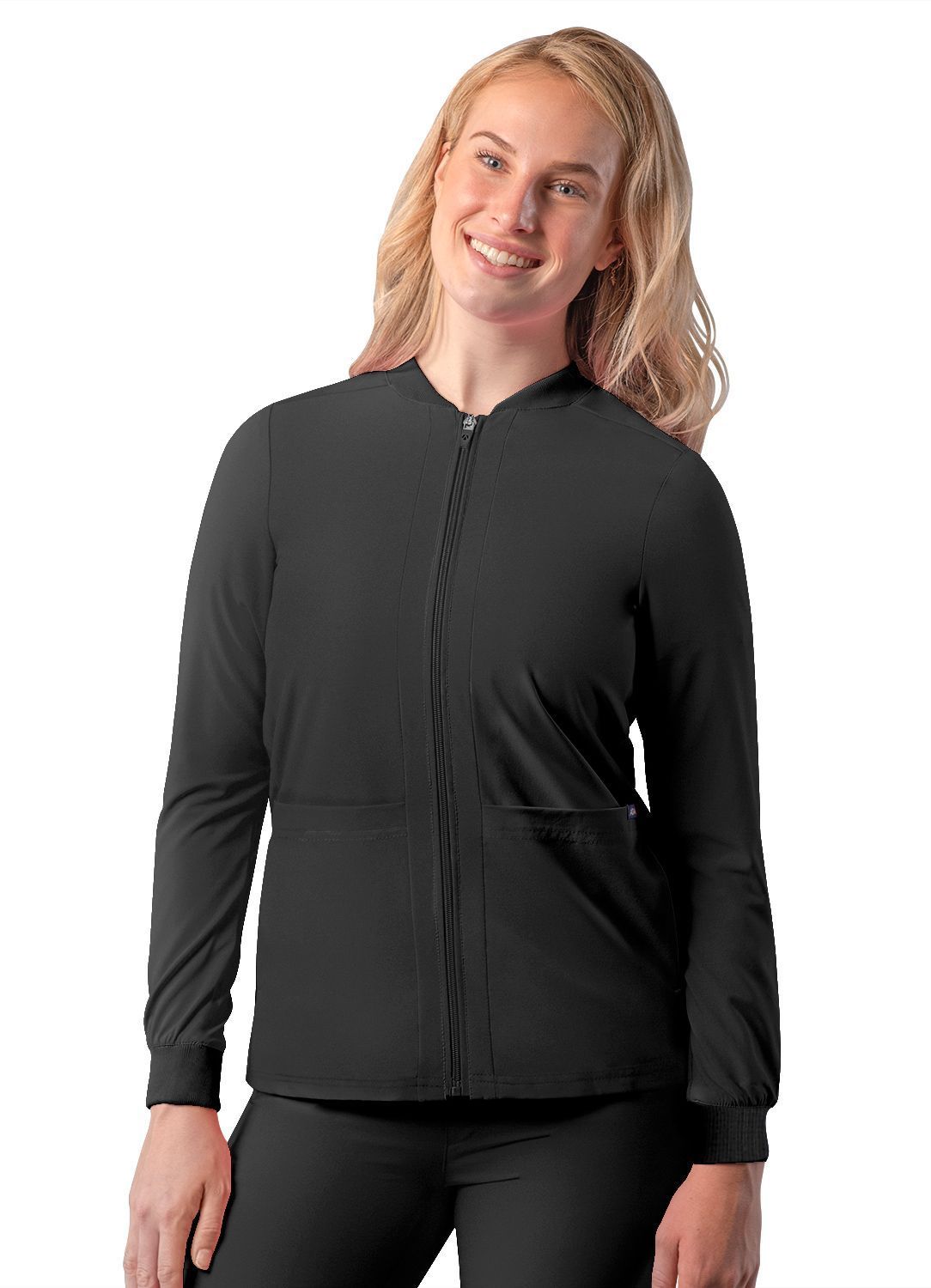 Clearance Adar Addition Bomber Zippered Scrub Jacket