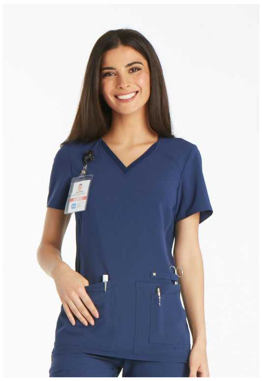 Clearance Cherokee iFlex V-Neck Knit Panel Scrub Top