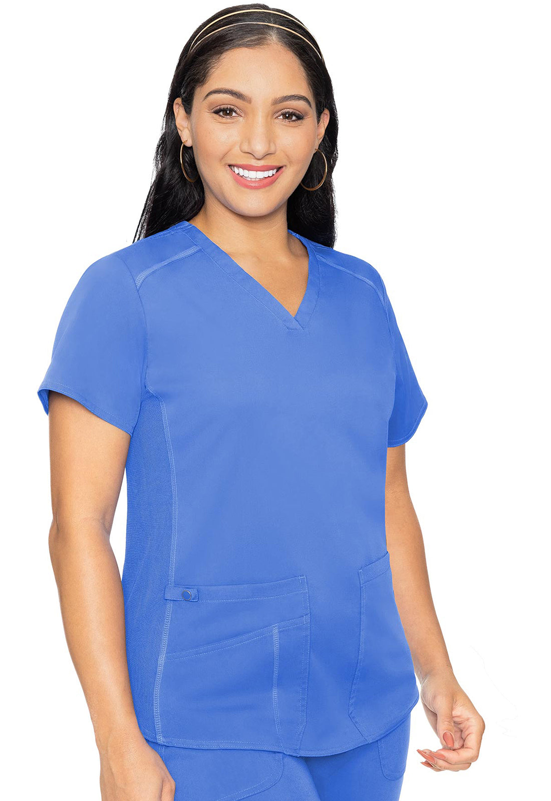 Med Couture Touch V-Neck Shirttail Scrub Top