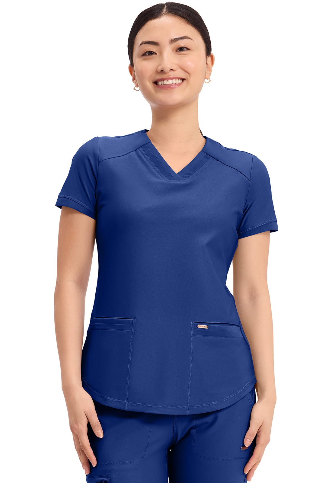 Blusa médica con cuello en V de Cherokee Form