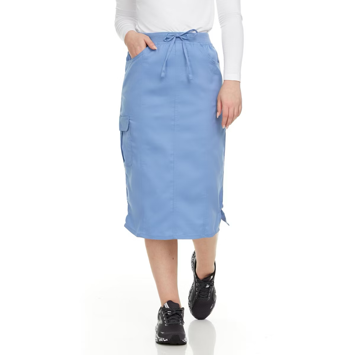 Medichic Debra Drawstring Knit Waist Scrub Skirt