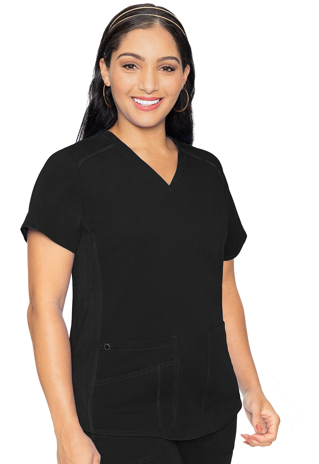 Med Couture Touch V-Neck Shirttail Scrub Top