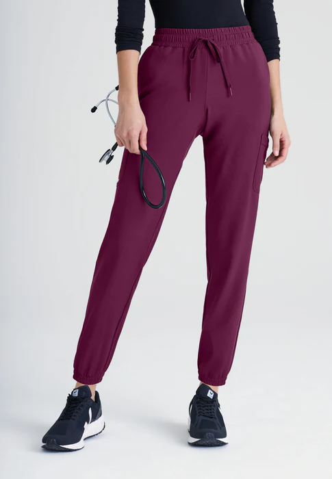 Grey's Anatomy Evolve Stretch Terra 6-Pocket Mid-Rise Cargo Scrub Jogger Pants