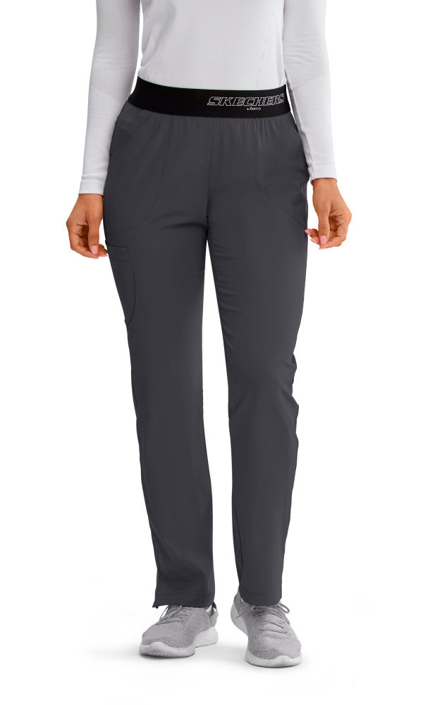 Skechers Vitality Elastic Logo Waistband Scrub Pants