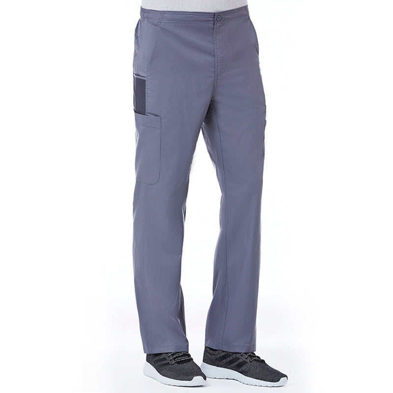 Maevn EON Mens Half Elastic Fly Front 8-Pocket Cargo Scrub Pants