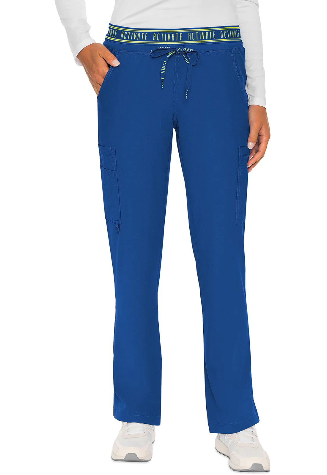 Pantalones de trabajo con bolsillos cargo Activate Tall Yoga de Med Couture en liquidación