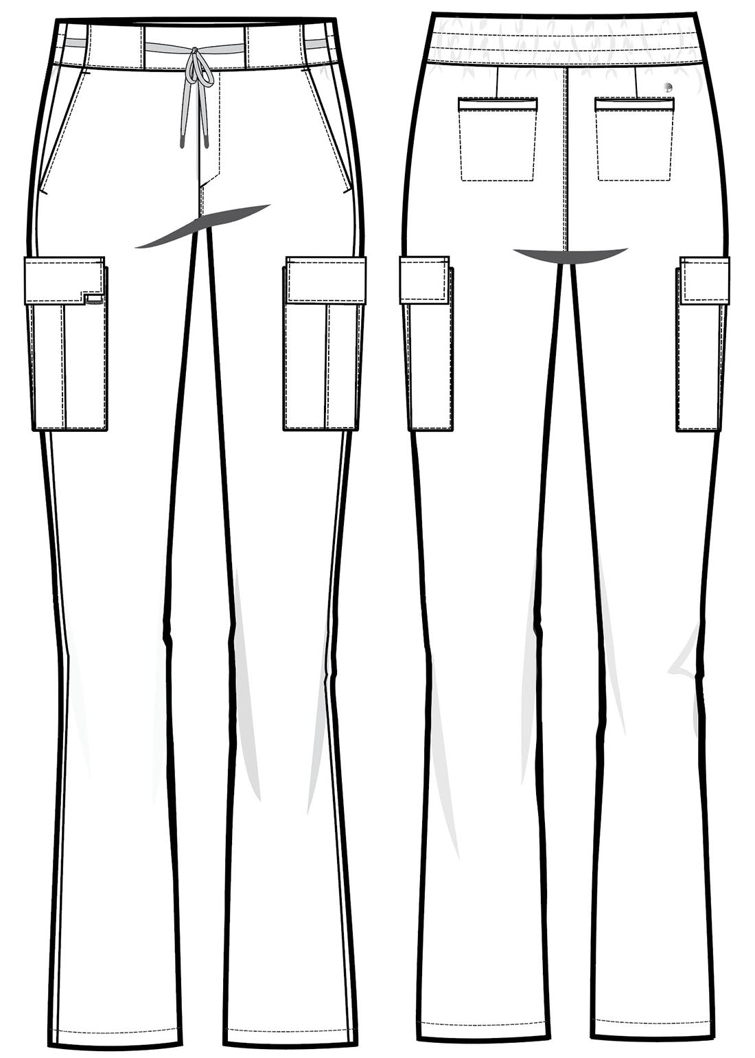 Healing Hands Quest 6-Pocket Straight Leg Scrub Pants