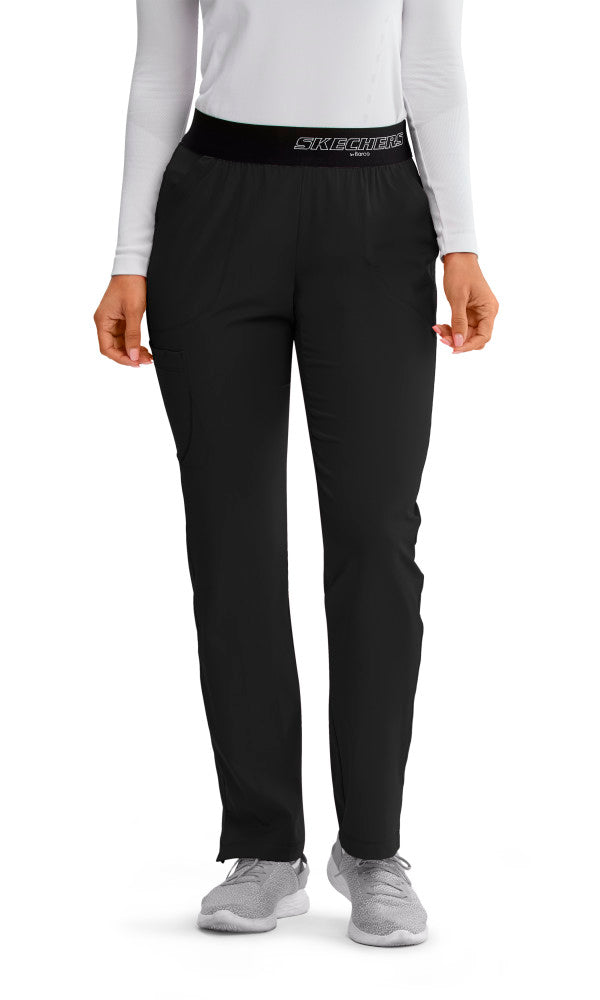 Skechers Vitality Elastic Logo Waistband Scrub Pants