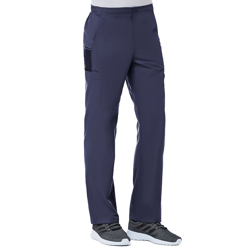 Maevn EON Mens Half Elastic Fly Front 8-Pocket Cargo Scrub Pants