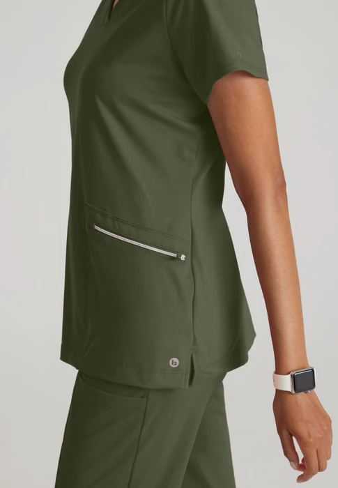 Barco One Performance Knit Victory 2-Pocket V-Neck Scrub Top