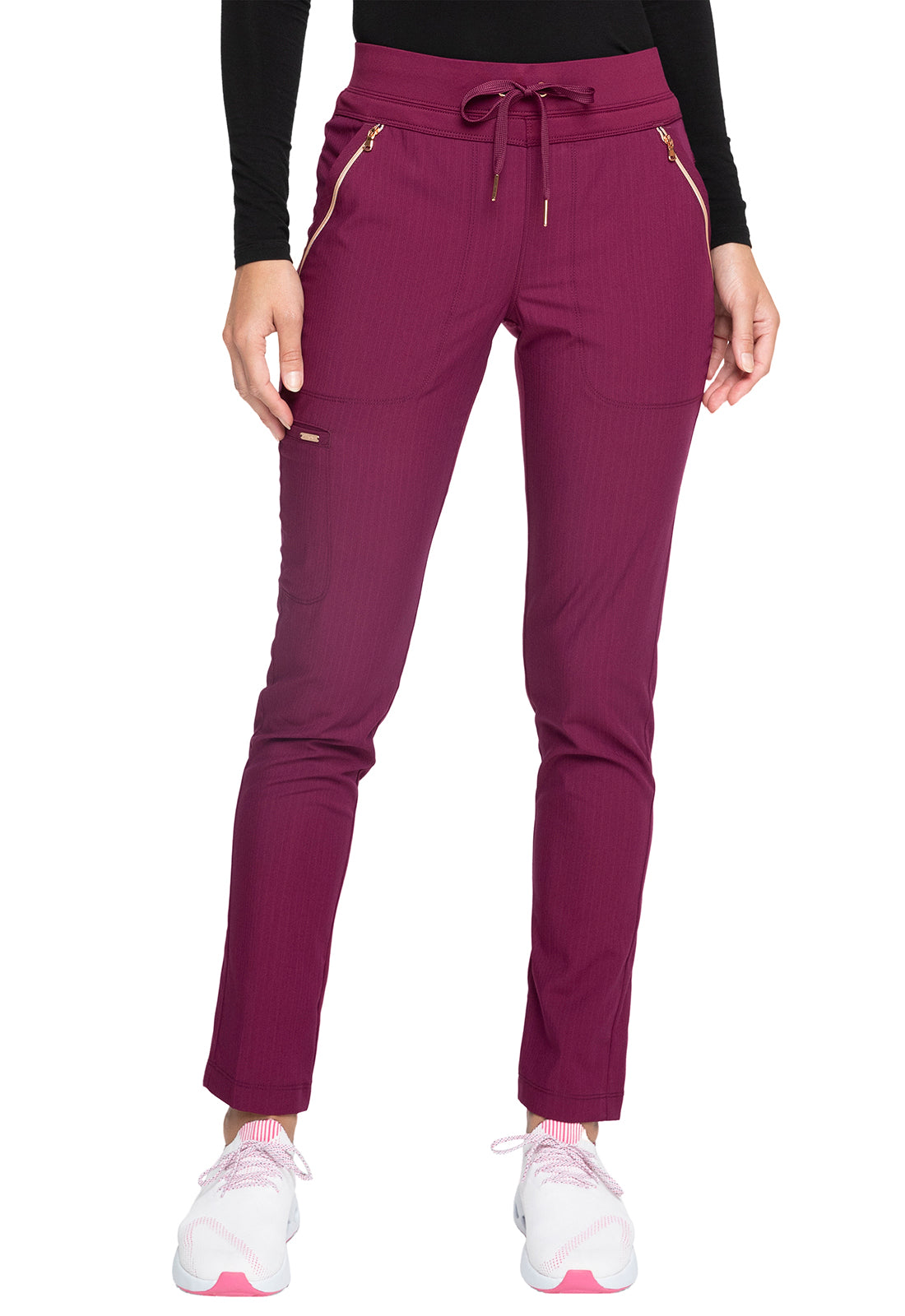 Pantalon d'hôpital Cherokee Statement taille mi-haute fuselé avec cordon de serrage