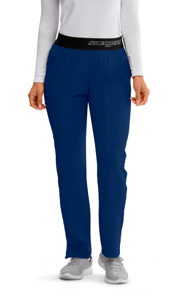Skechers Vitality Elastic Logo Waistband Scrub Pants