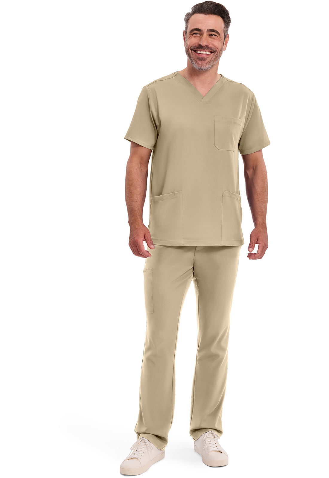 Blusa médica Mathew con cuello en V para hombre de Healing Hands HH Works
