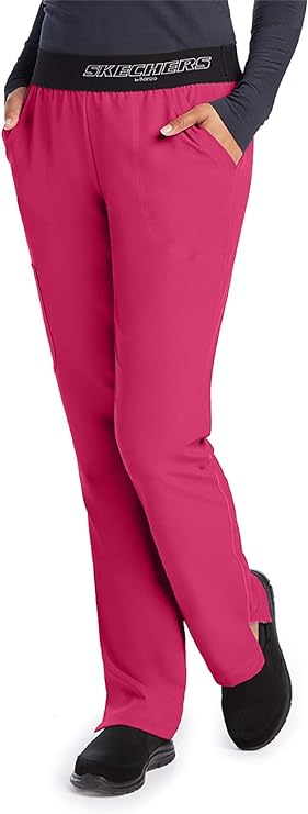 Skechers Vitality Elastic Logo Waistband Scrub Pants