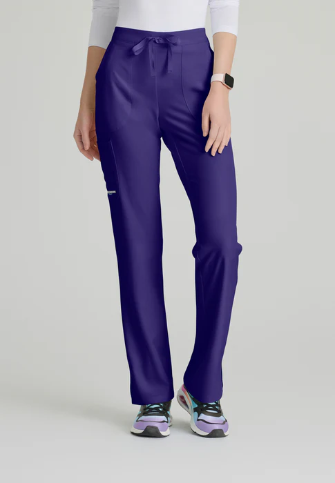 Skechers Reliance 3-Pocket Mid Rise Straight Leg Cargo Drawstring Scrub Pants