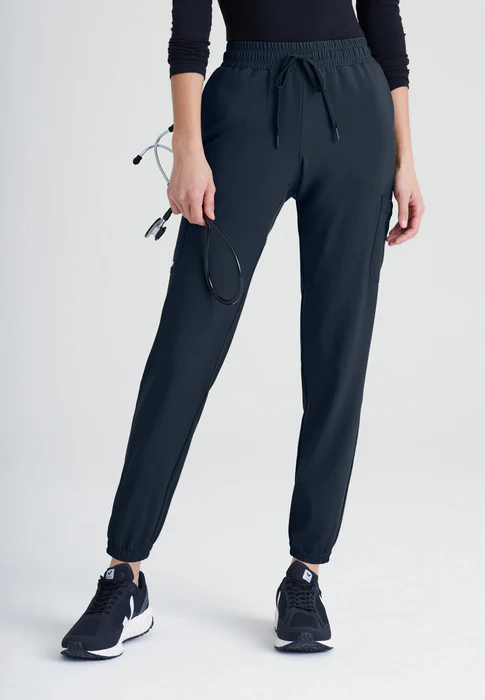 Grey's Anatomy Evolve Stretch Terra 6-Pocket Mid-Rise Cargo Scrub Jogger Pants