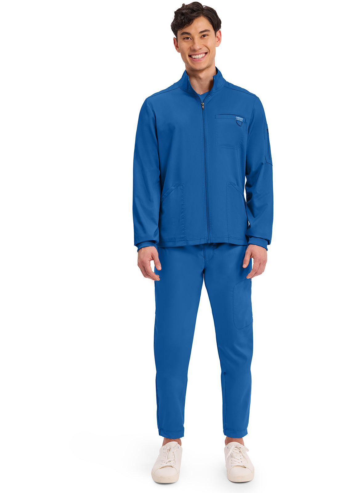 Cherokee Workwear Revolution Mens Zip Front Scrub Jacket