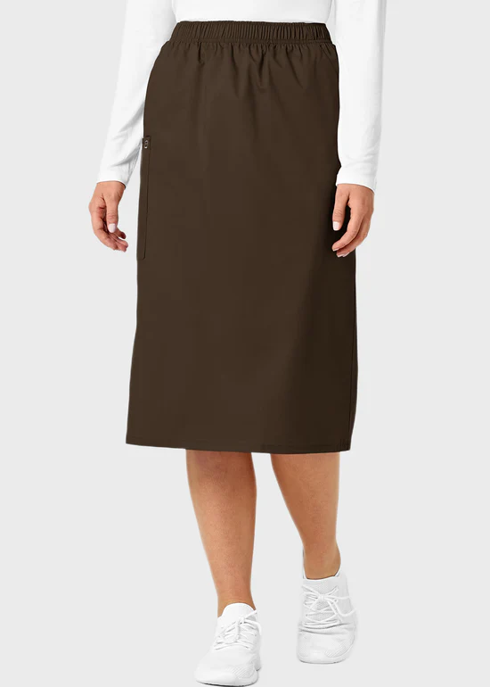 Wink WonderWork Pull-On Cargo Scrub Skirt