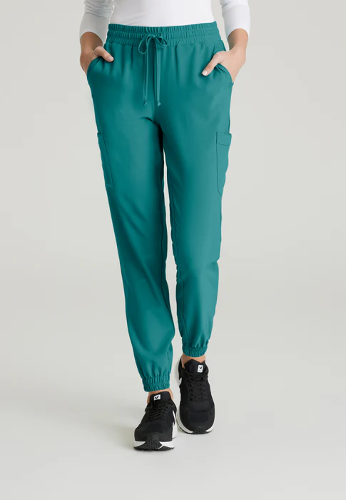 Grey's Anatomy Evolve Stretch Terra 6-Pocket Mid-Rise Cargo Scrub Jogger Pants